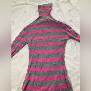 Striped turtleneck top